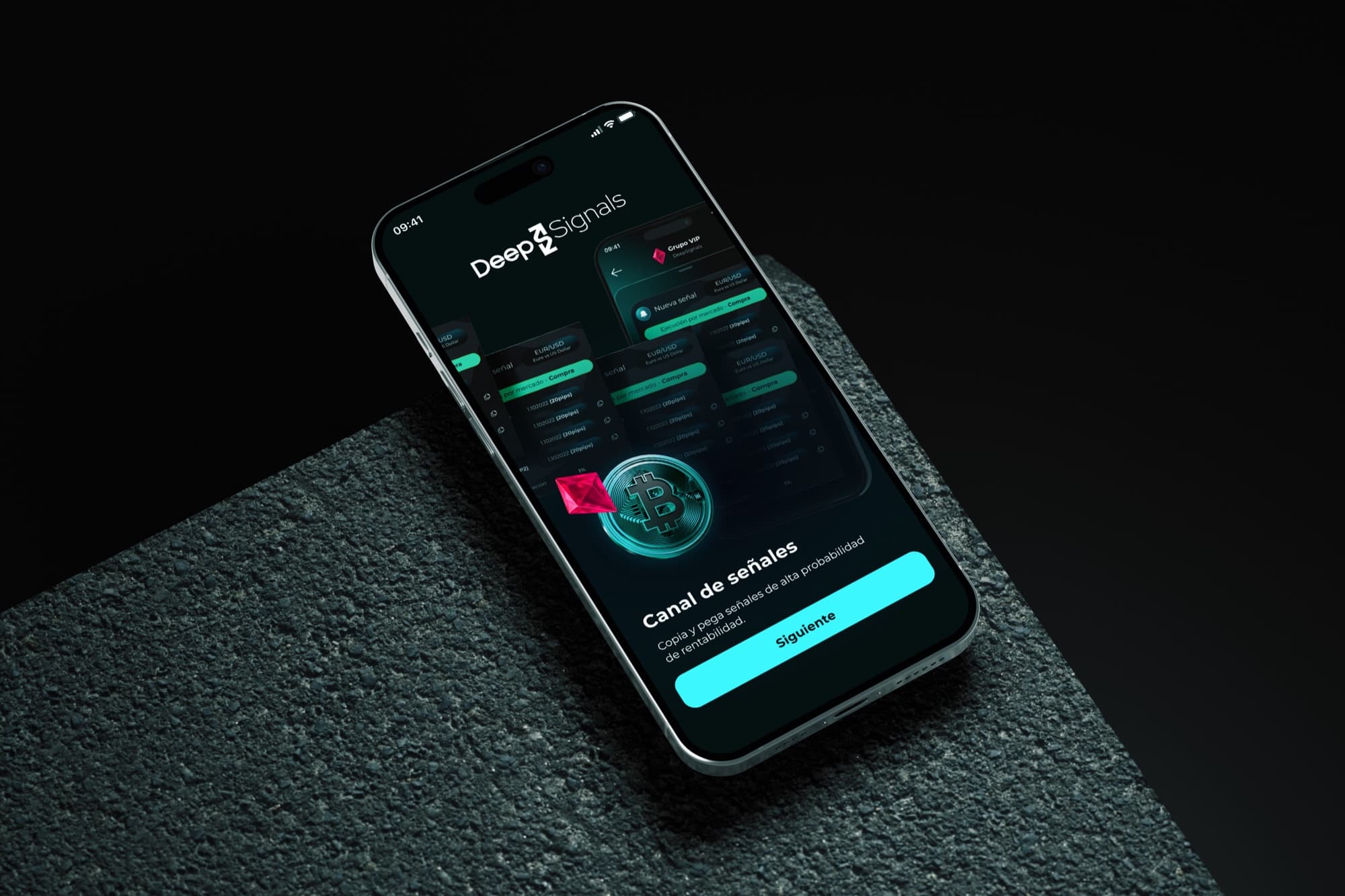DeepSignals — pieza principal